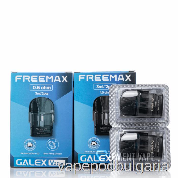 Vape 10000 Дръпки Freemax Galex V2 Replacement Pods 0.8ohm Galex V2 Pods